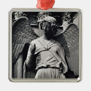 The Angel with a Smile Metal Tree Decoration