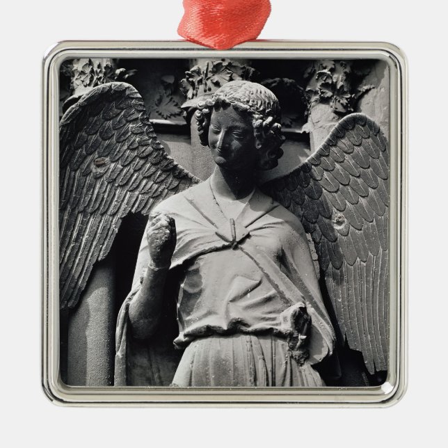 The Angel with a Smile Metal Tree Decoration (Front)