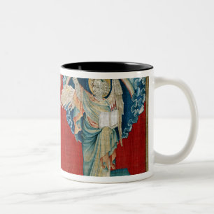 The Angel with an Open Book Two-Tone Coffee Mug