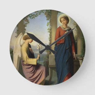The Angelic Salutation, or The Annunciation, 1860 Round Clock