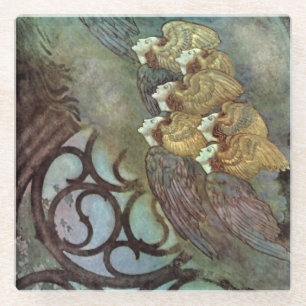 “The Angels” by Edmund Dulac Glass Coaster