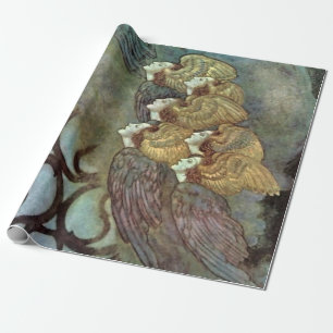 “The Angels” by Edmund Dulac Wrapping Paper
