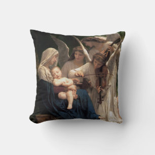 The Angels by William Adolphe Bouguereau Cushion