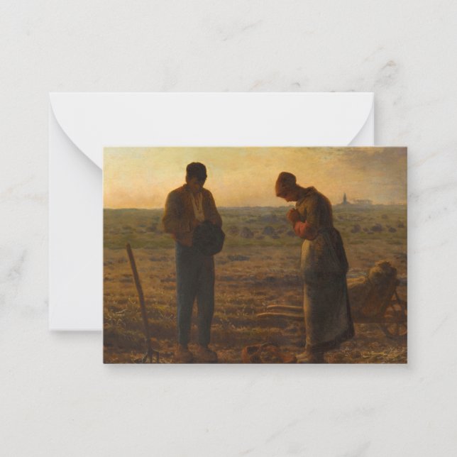 The Angelus, 1857-1859 by Jean-Francois Millet Card (Front)