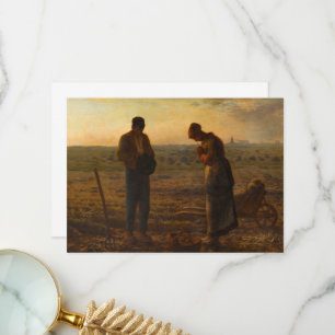 The Angelus by Jean-Francois Millet Thank You Card