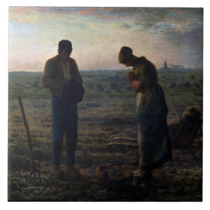 The Angelus, Jean-Francois Millet Ceramic Tile