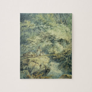 The Angler, 1794 (w/c over graphite on paper) Jigsaw Puzzle