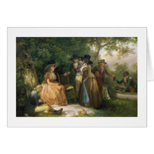 The Angler's Repast (oil on canvas)