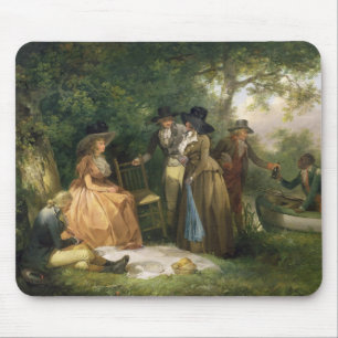 The Angler's Repast (oil on canvas) Mouse Pad