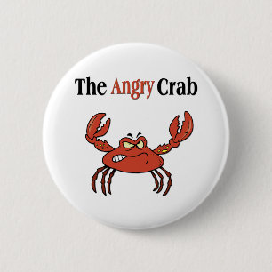 The Angry Crab 6 Cm Round Badge