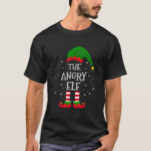 The Angry Elf Matching Family Christmas Party Paja T-Shirt