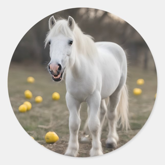 The Angry Mini Classic Round Sticker (Front)