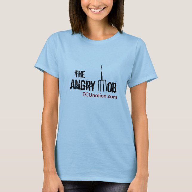 The Angry Mob Front Womens T-Shirt (Front)