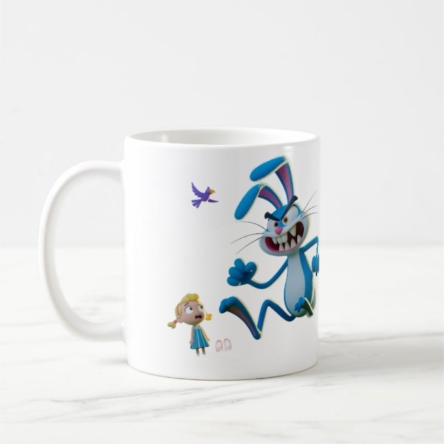 The angry rabbit  coffee mug (Left)