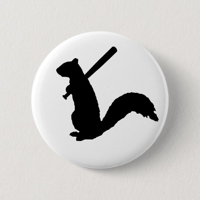 The Angry Squirrel 6 Cm Round Badge (Front)