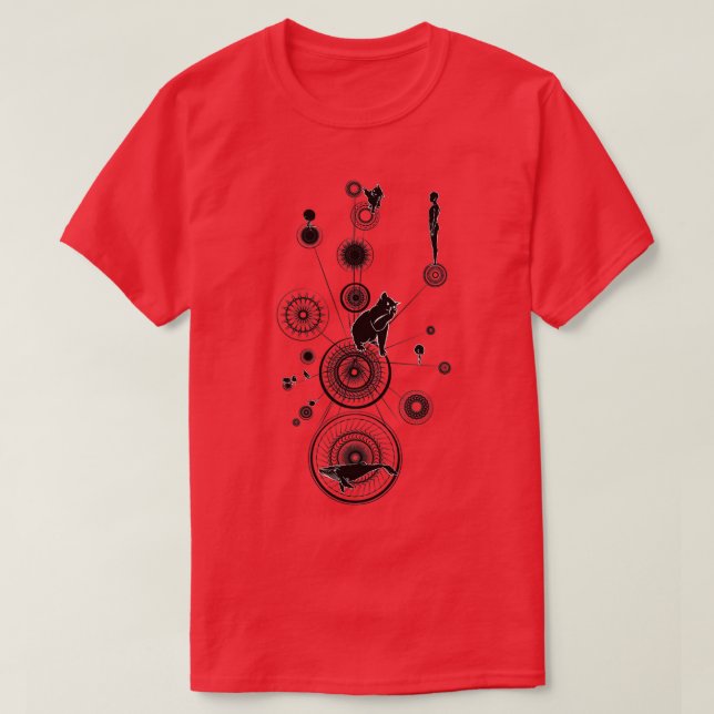 The animal and human T-Shirt (Design Front)