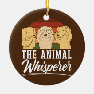The Animal Whisperer Veterinarian Animal Doctor Ceramic Ornament
