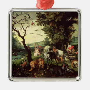 The Animals Entering Noah's Ark Metal Ornament