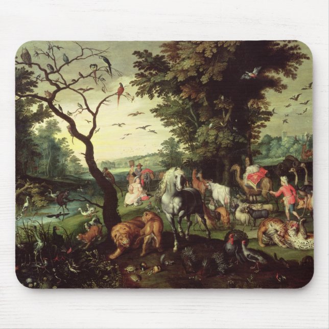 The Animals Entering Noah's Ark Mouse Pad (Front)