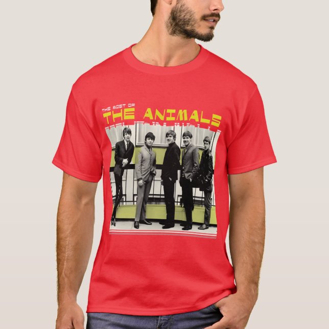 The Animals Retro Artwork With Vibrant Energy With T-Shirt (Front)