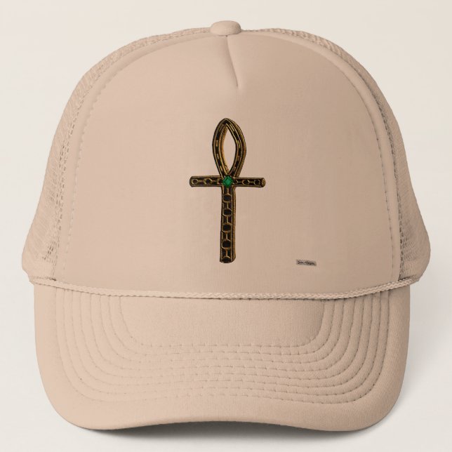 The Ankh (gold) Trucker Hat (Front)