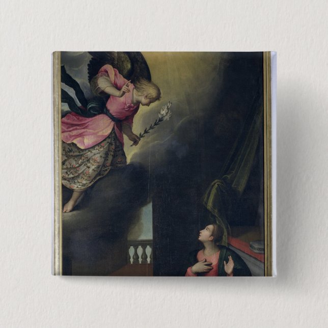 The Annunciation 15 Cm Square Badge (Front)