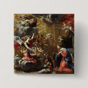 The Annunciation, 1651-52 15 Cm Square Badge