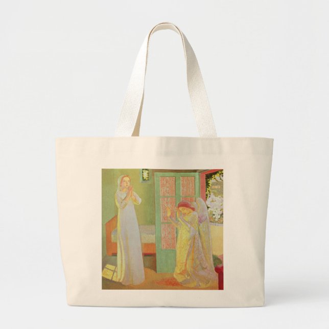 The Annunciation, 1913 Large Tote Bag (Front)
