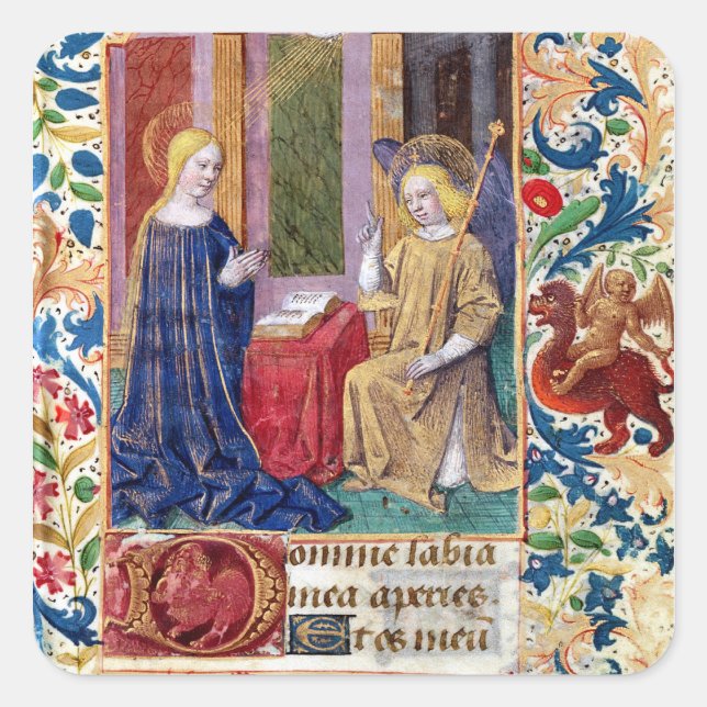 The Annunciation 2 Square Sticker (Front)