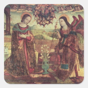 The Annunciation 3 Square Sticker