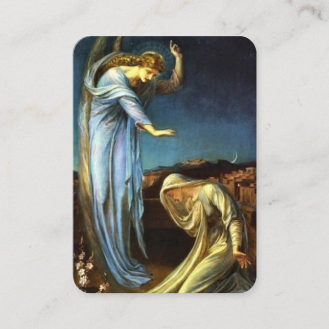 The Annunciation and Angelus Prayer Card (Front)