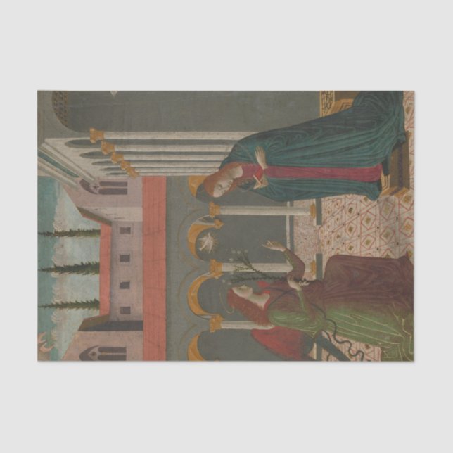 The Annunciation by Alesso di Benozzo Tissue Paper (Front)