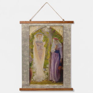 The Annunciation By Arthur Hughes Hanging Tapestry