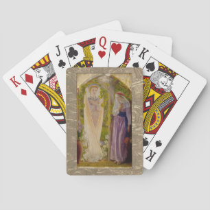 The Annunciation By Arthur Hughes Playing Cards