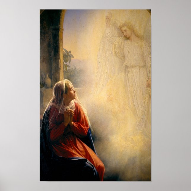 The Annunciation by Carl Bloch Print (Front)