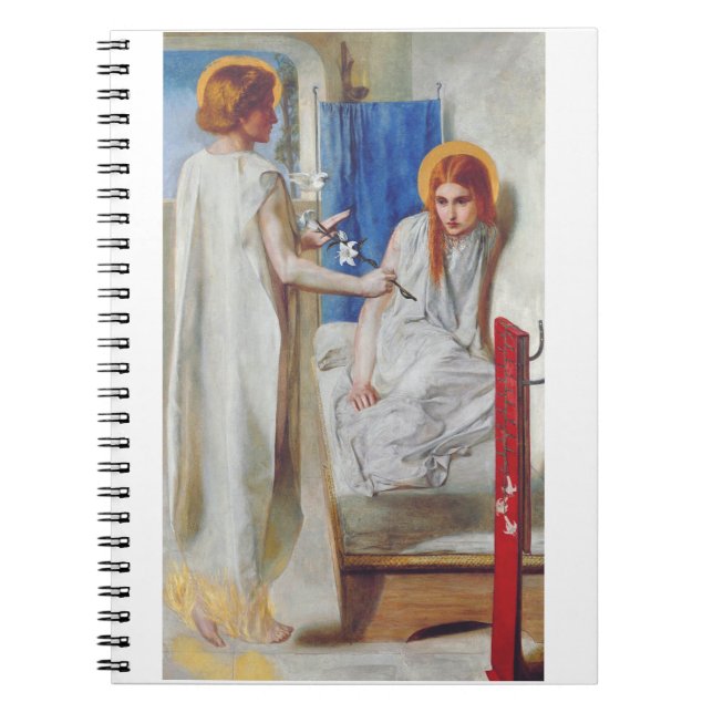 The Annunciation by Dante Gabriel Rossetti Notebook (Front)