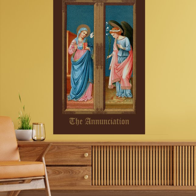 The Annunciation by F. Lippi (M 038) Poster (Living Room 2)