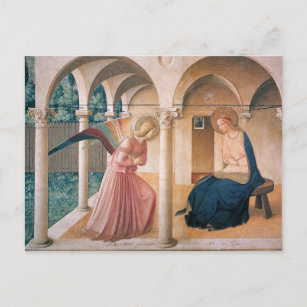 The Annunciation by Fra Angelico Postcard