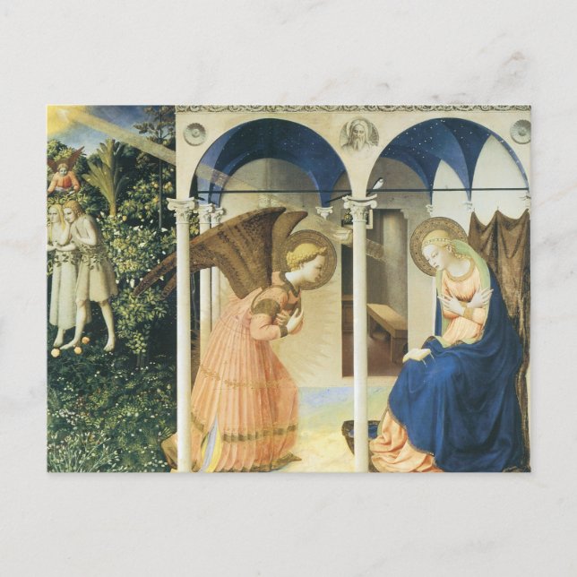The Annunciation by Fra Angelico Postcard (Front)
