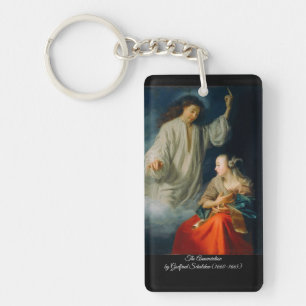 The Annunciation by Godfried Schalcken Key Ring