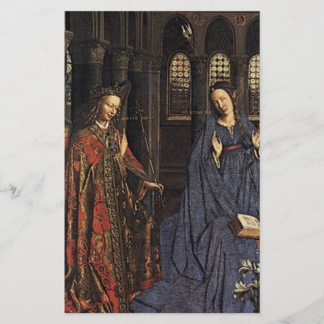 The Annunciation by Jan van Eyck (Front)