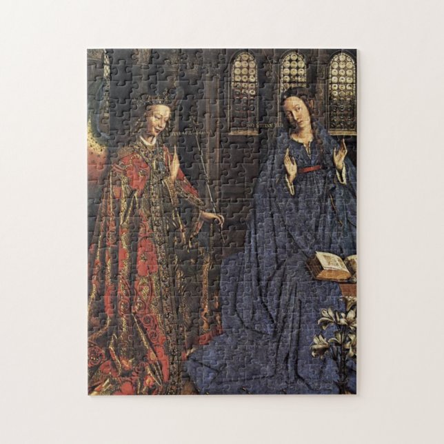The Annunciation by Jan van Eyck Jigsaw Puzzle (Vertical)