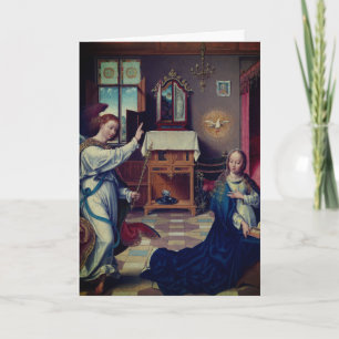 The Annunciation by Joos van Cleve: Blank Card