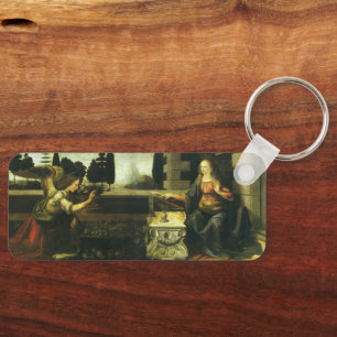 The Annunciation by Leonardo da Vinci Key Ring