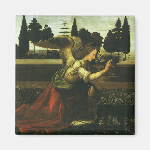 The Annunciation by Leonardo da Vinci Magnet