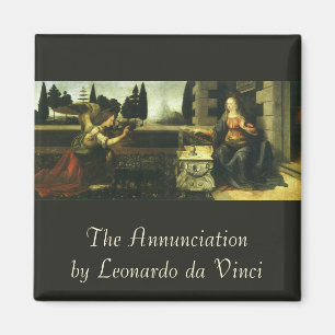 The Annunciation by Leonardo da Vinci Magnet