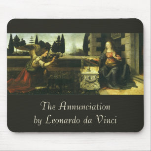 The Annunciation by Leonardo da Vinci Mouse Pad