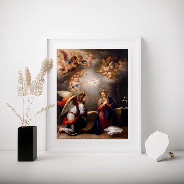  The Annunciation by Murillo (detail) Poster (Creator Uploaded)