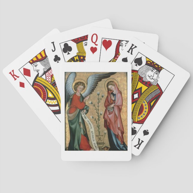 The Annunciation, c.1330 (oil on panel) Playing Cards (Back)