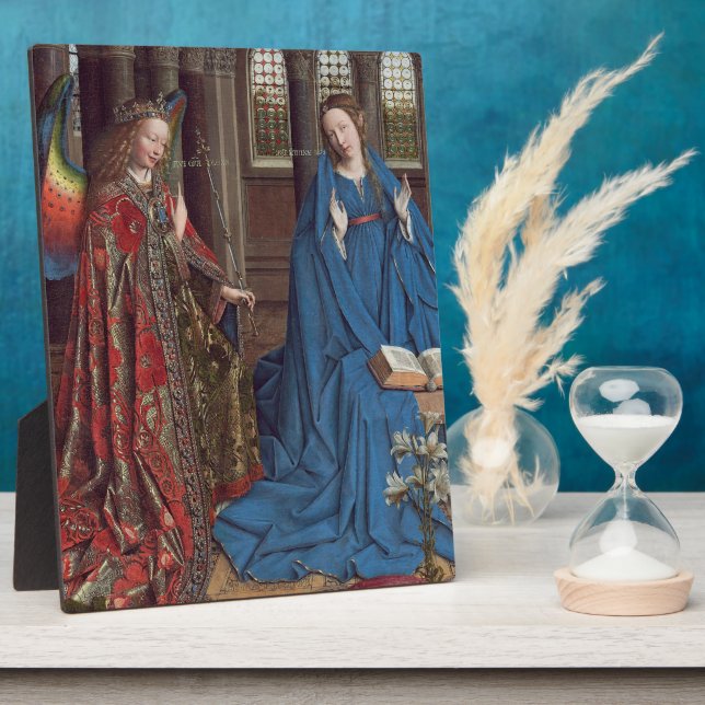 The Annunciation, c. 1434- 36 (oil on canvas) Plaque (Side)